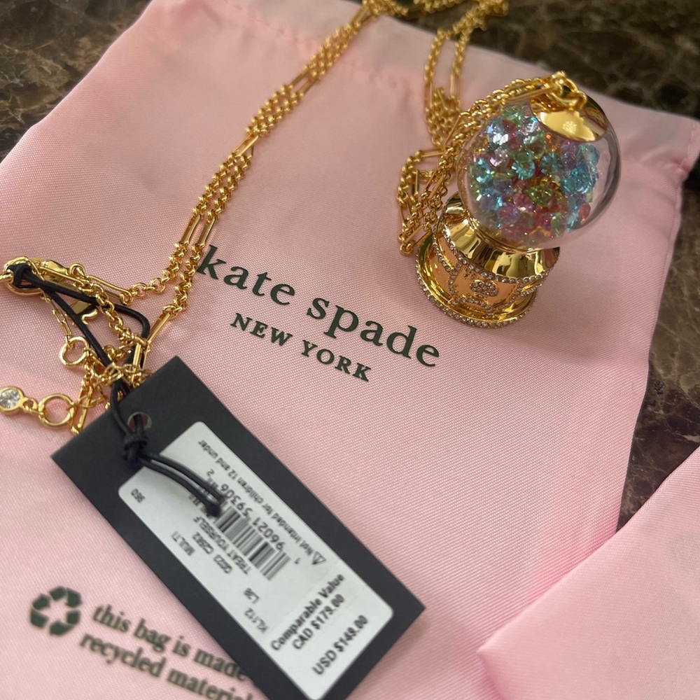 Kate Spade Treat Yourself Gumball Pendant Novelty Necklace - Picture 9 of 14